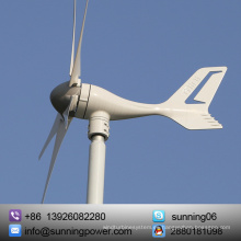 300W Micro Wind Turbine Generator 12V / 24V DC 5 Cuchillas Nylon Fiber, Agricultura Residencial Marine DIY Installation fuera de la red Green Energy